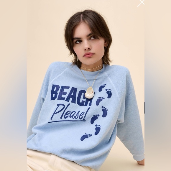Daydreamer Tops - NWT DAYDREAMER Beach Please Sweatshirt Size Large